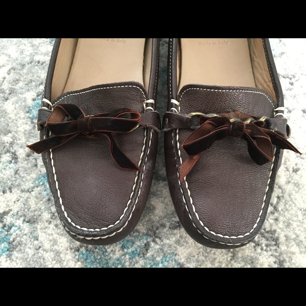 J Crew flats with velvet bow